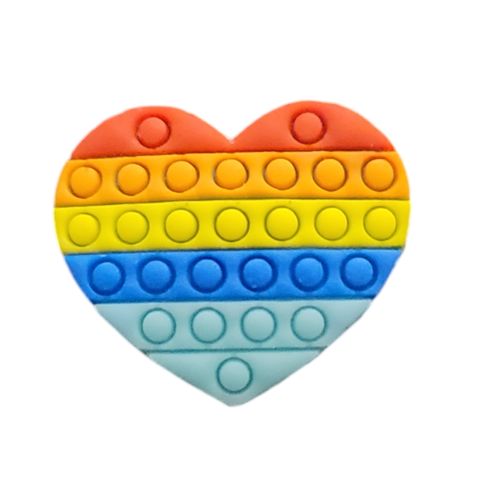 NEW Heart Pop It Croc Charm